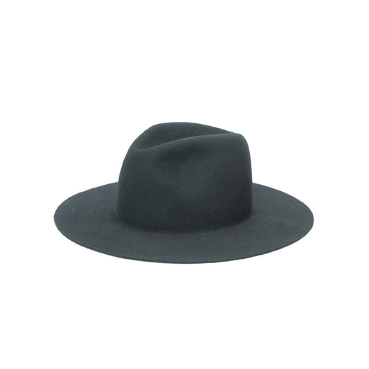 Long Flat Brim Fedora