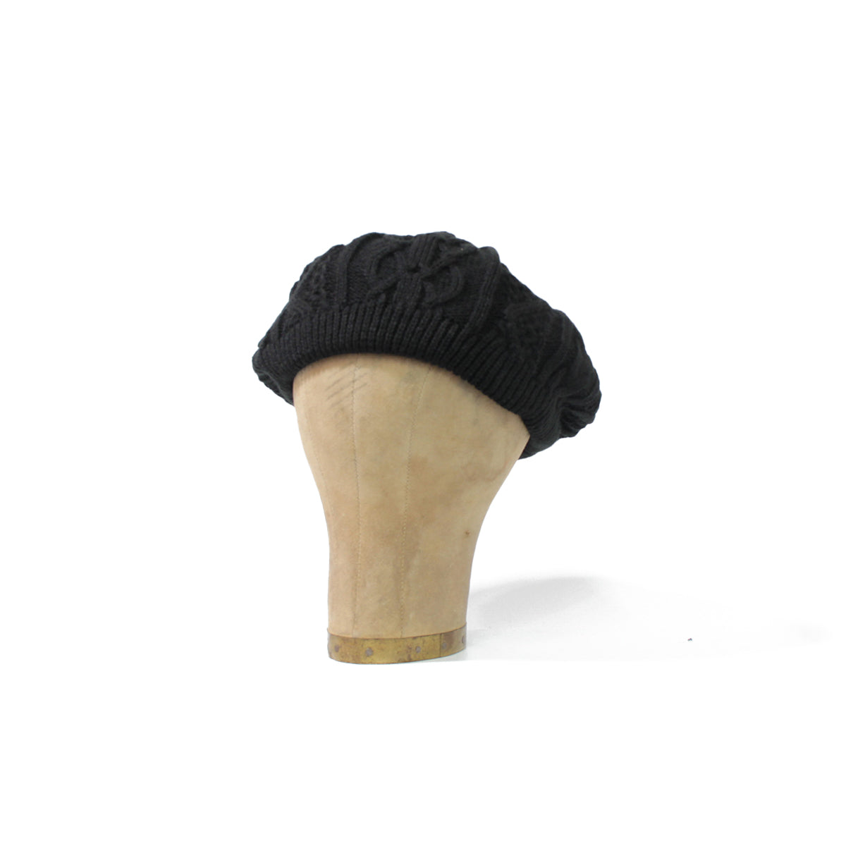 Cable knit beret ケーブル編みニットベレー