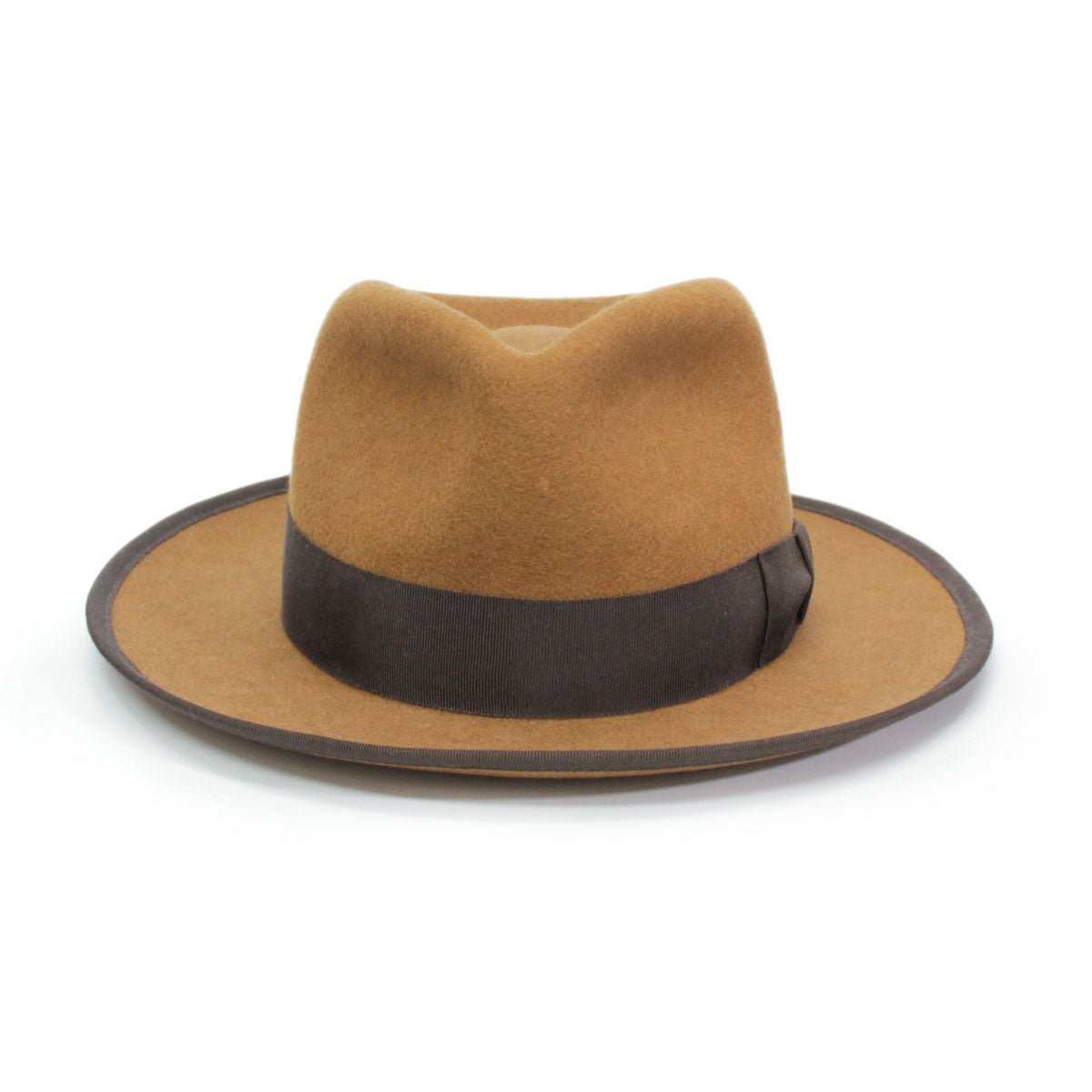 【The Blueno Works】TYPE-T Tear Drop Fedora | ライトブラウン