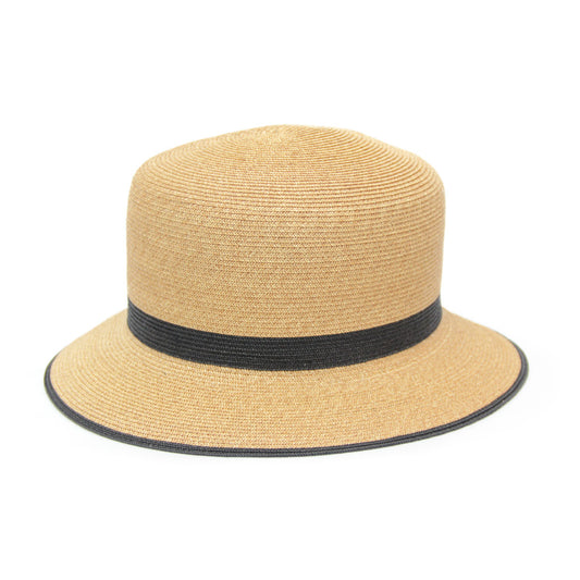 bicolor braid bucket hat