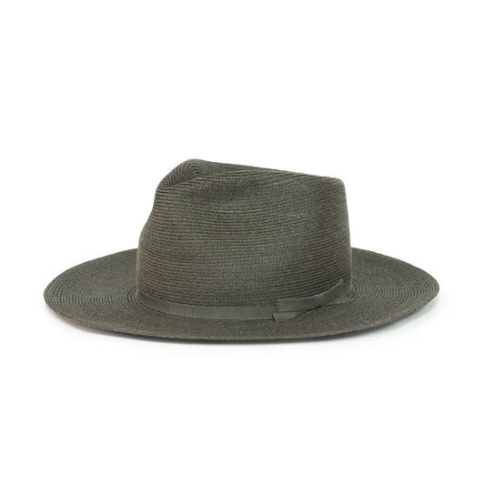 WESTBOUND HEMP BRAID HAT FEDORA OLIVE
