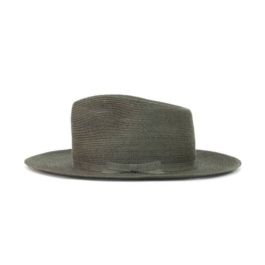 WESTBOUND HEMP BRAID HAT FEDORA OLIVE