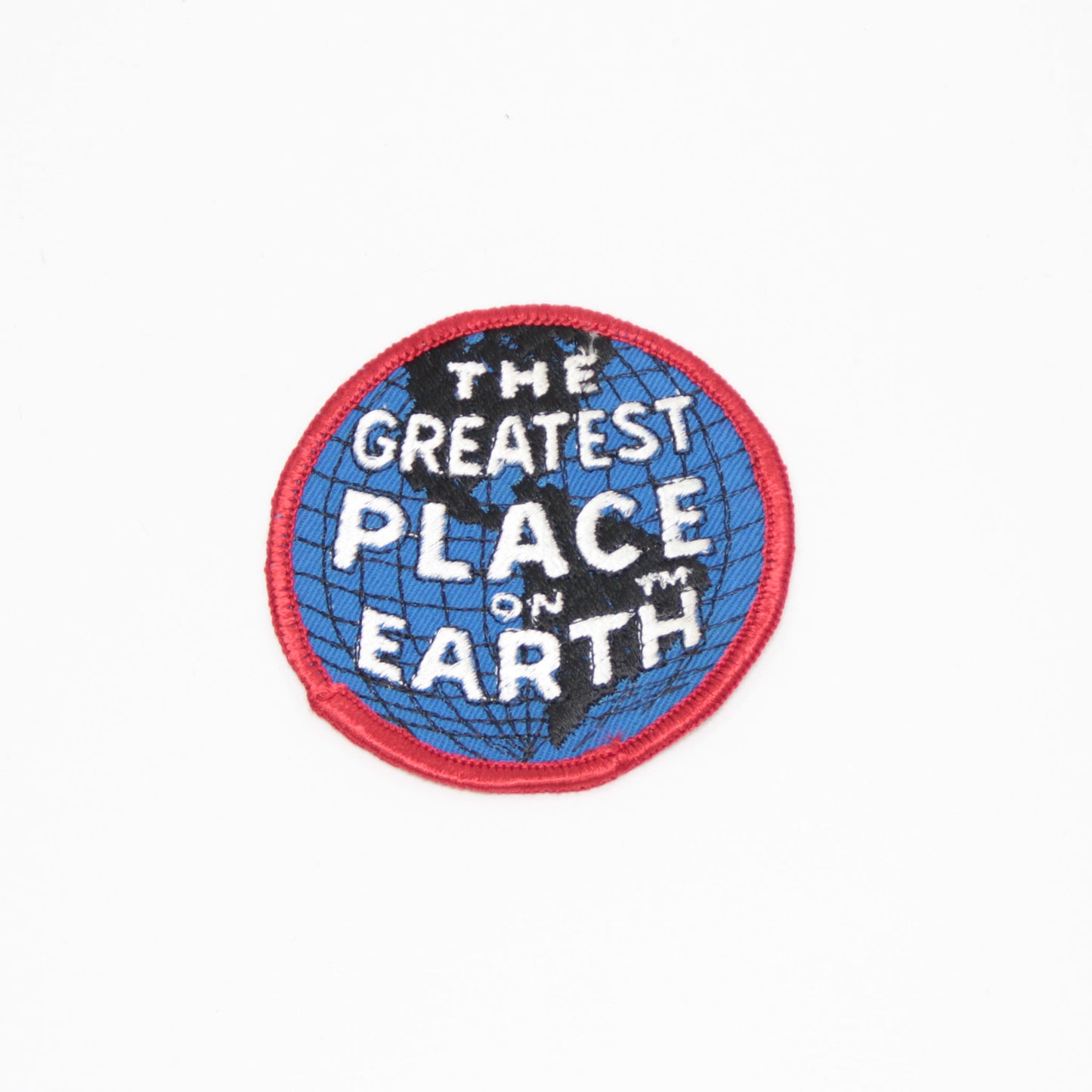 70's Vintage patch THE GREATEST PLACE ON EARTH