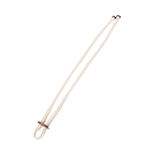 Hat chin strap with walnut cord stopper