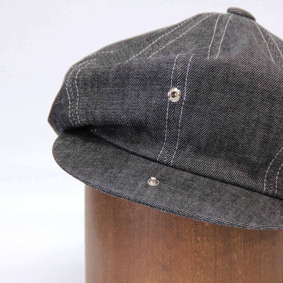 denim newsboy black デニム ニュースボーイ