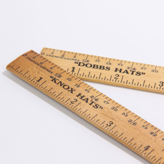 vintage hat ruler