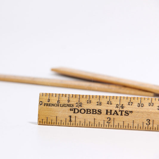 vintage hat ruler