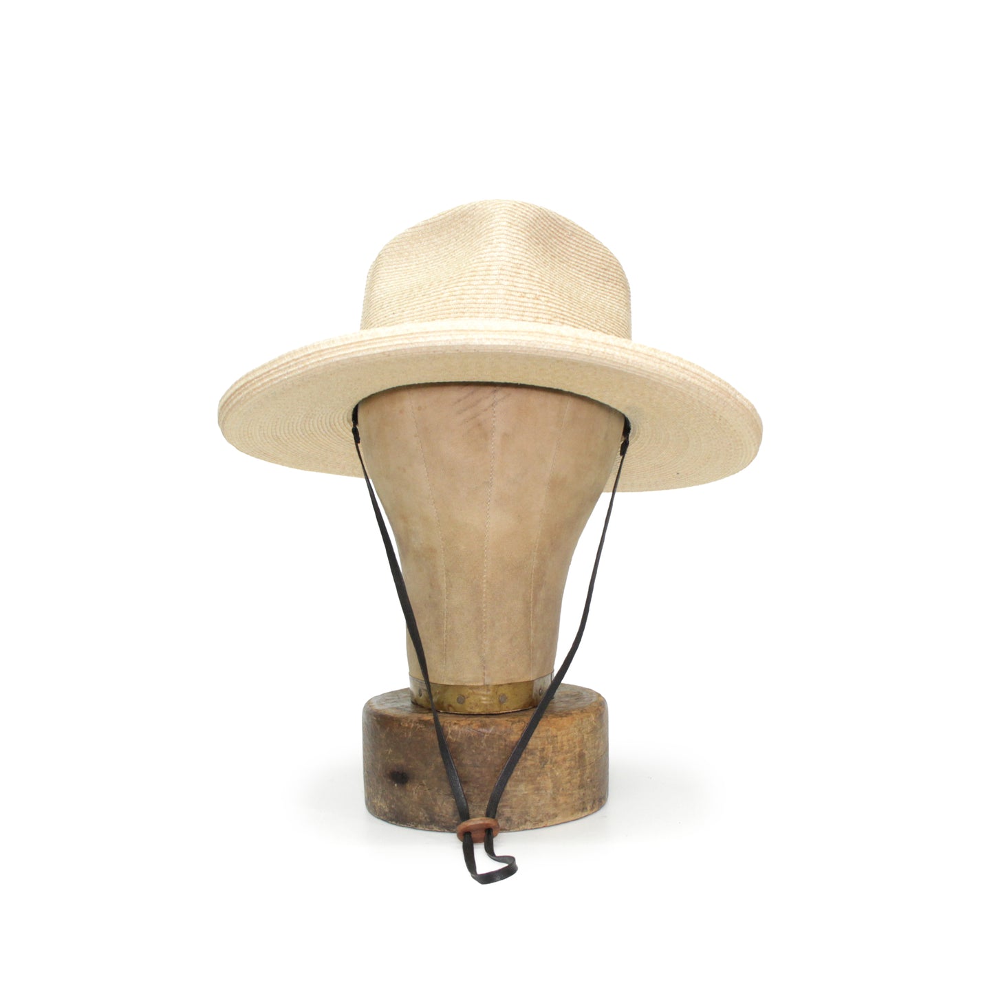 Square fedora hat hemp braid