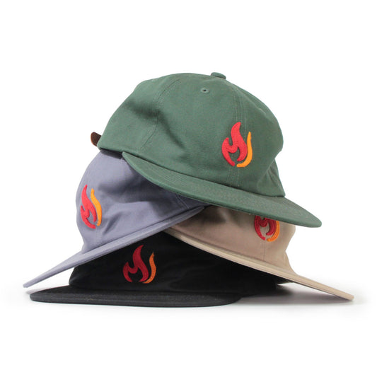 Tomoshibi Cap Cotton Twill Baseball Cap Cotton Flat Visor Baseball Cap