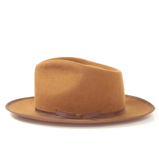 【The Blueno Works】TYPE-C FEDORA | ライトブラウン