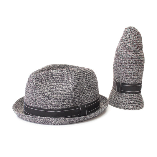 Packable Fedora Stingy Brim cotton Braid