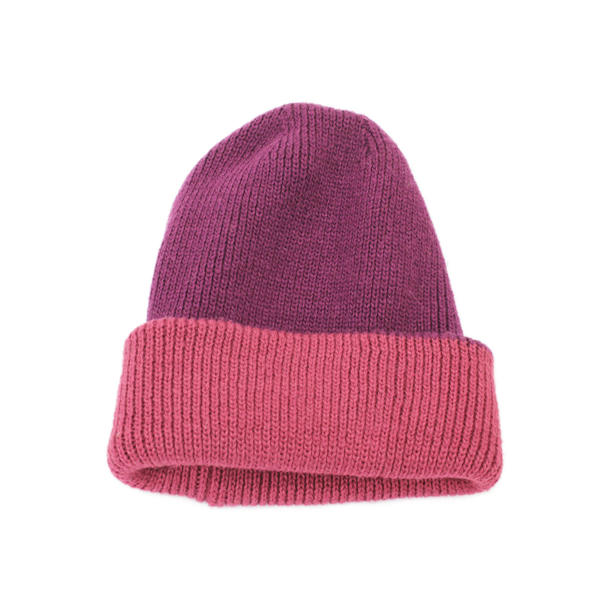 Bicolor Knit Beanie