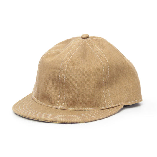Beige Denim Baseball Cap