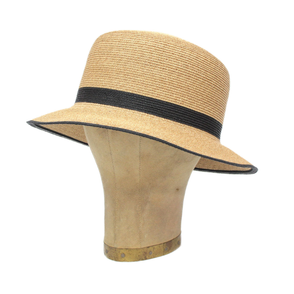 bicolor braid bucket hat