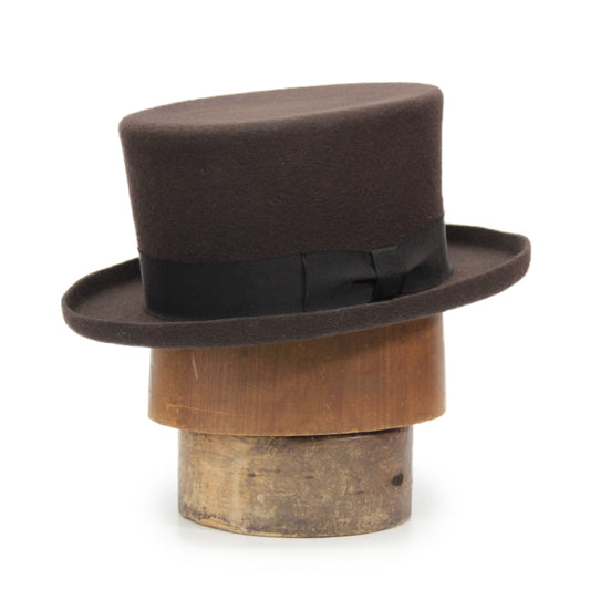 Wool Top Hat, Brown
