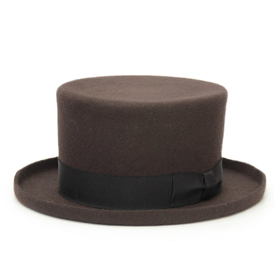 Wool Top Hat, Brown