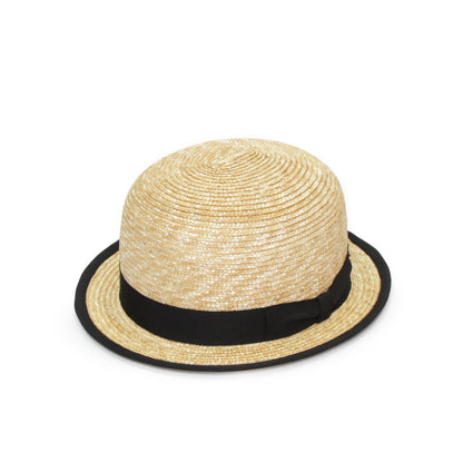 Classic Straw Bowler Hat