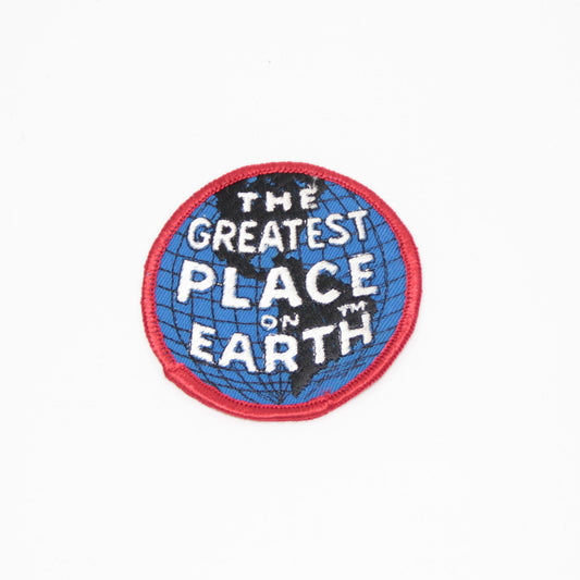 70's Vintage patch THE GREATEST PLACE ON EARTH