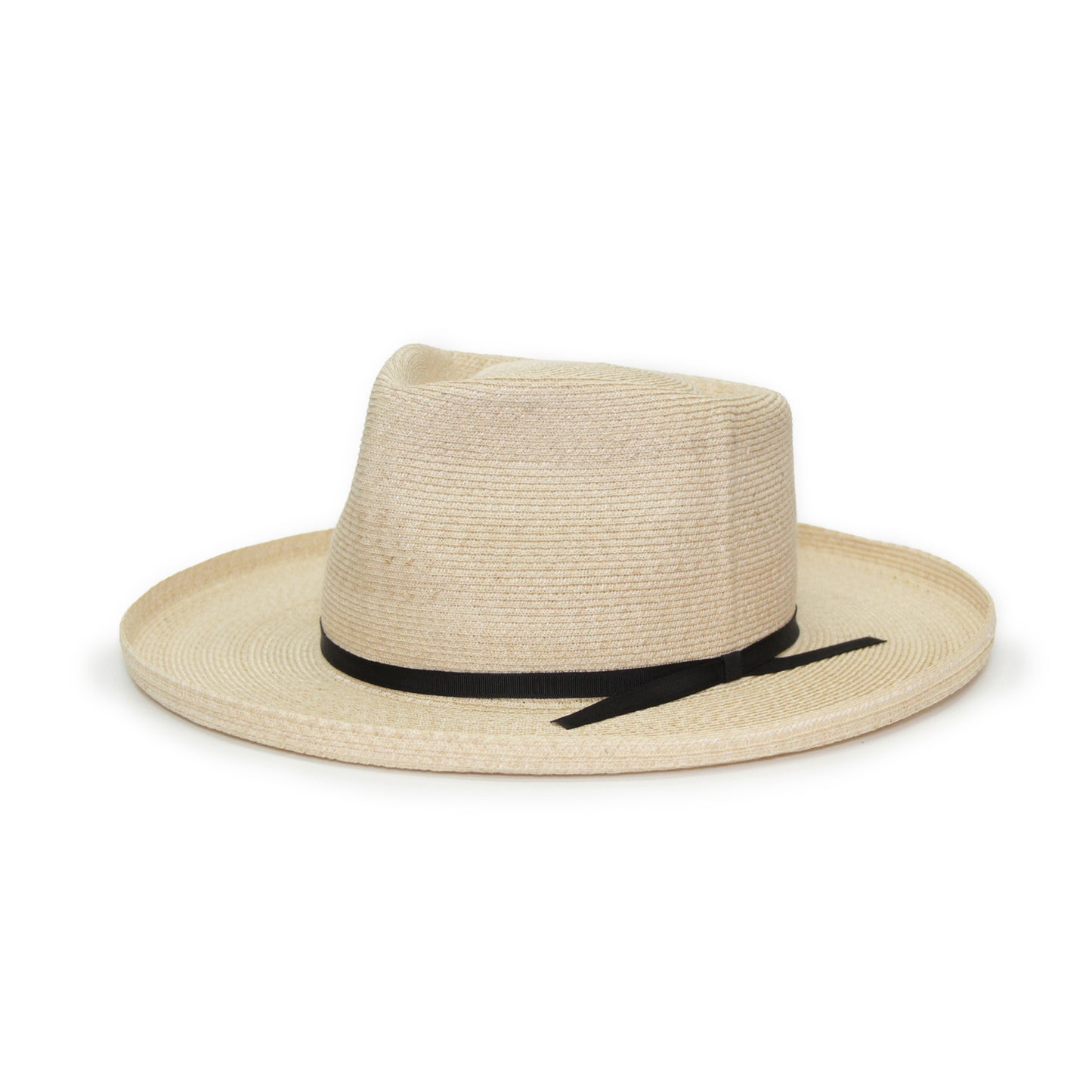 Square fedora hat hemp braid