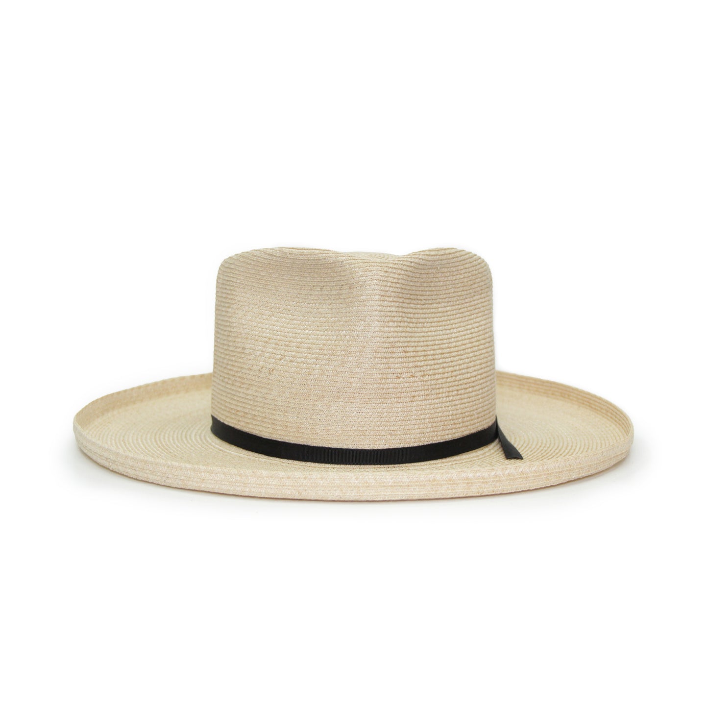 Square fedora hat hemp braid