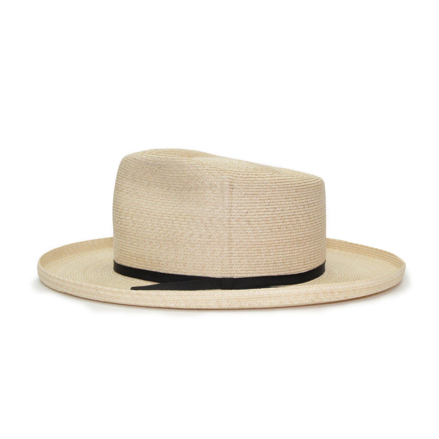 Square fedora hat hemp braid