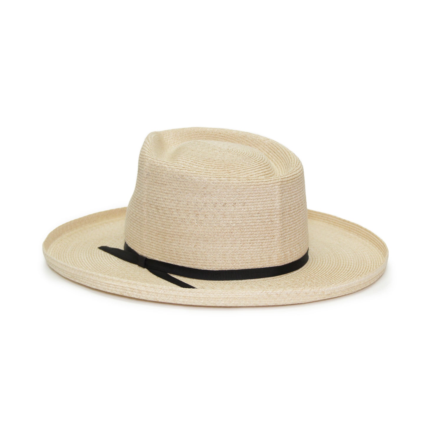 Square fedora hat hemp braid