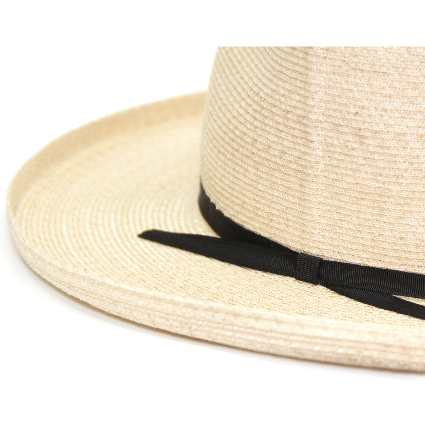 Square fedora hat hemp braid
