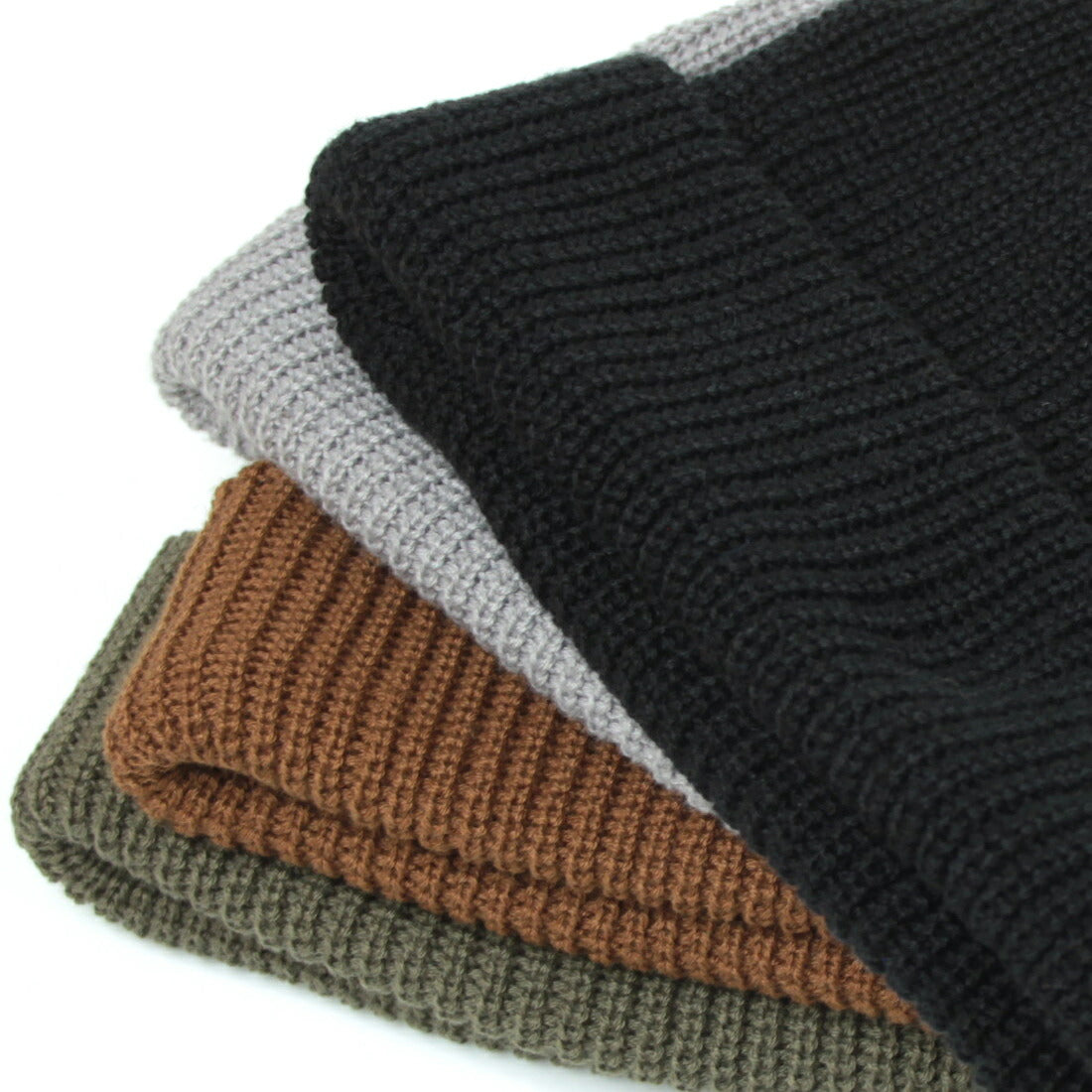 コットン アクリル ショートワッチキャップ ニット帽