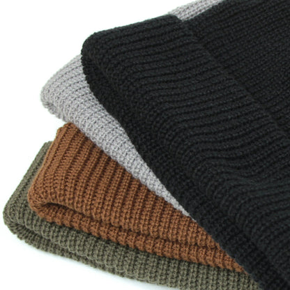 コットン アクリル ショートワッチキャップ ニット帽