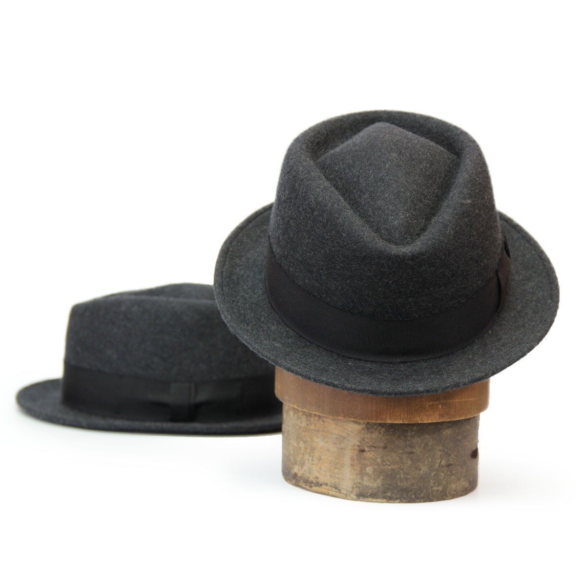 【The Blueno Works】Diamond Fedora ダイアモンドフェドラ ミックスグレー