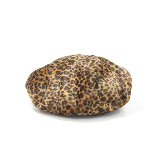 【The Blueno Works】Leopard faux fur Beret