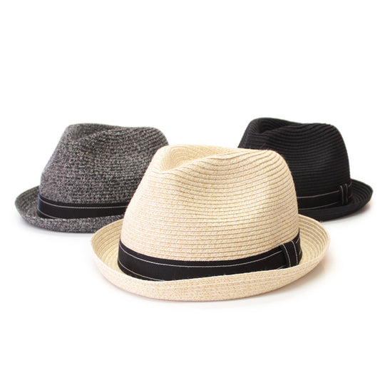 Packable Fedora Stingy Brim cotton Braid